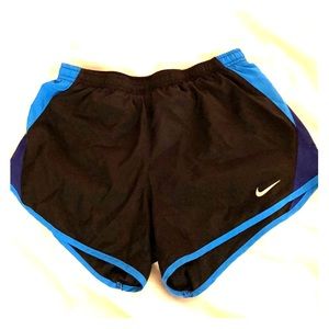 Blue black xs nike running shorts